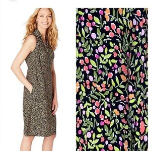 J.Jill Sleeveless Floral Dress Rayon Size Medium